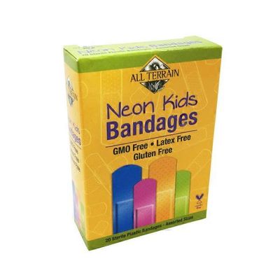 All Terrain Latex Free Neon Kids Plastic Bandages
