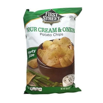 First Street Sour Cream and Onion Potato Chips