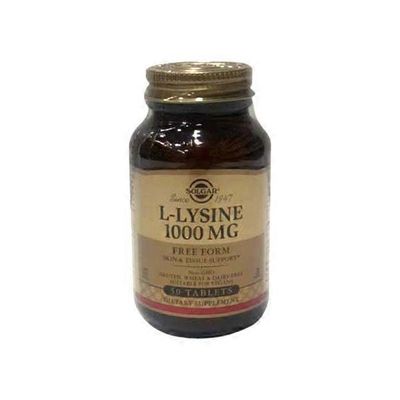 Solgar L-Lysine Dietary Supplement, 1000 Mg