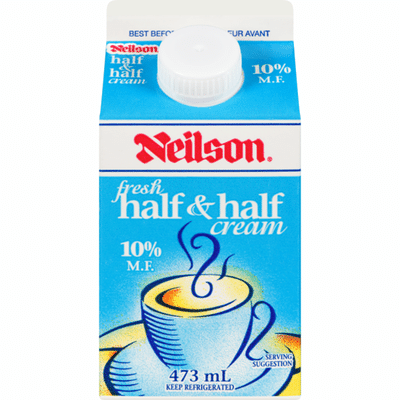 10% Half & Half Cream (473 ml) - Instacart