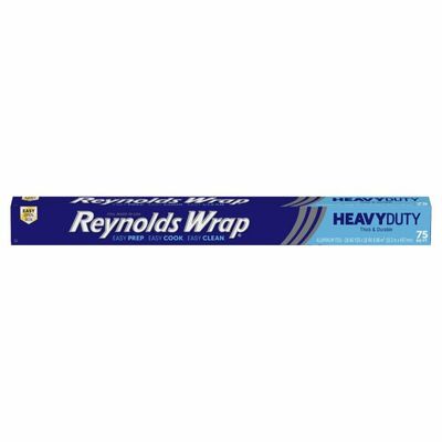 Reynolds Wrap Aluminum Foil, Thick & Durable, Heavy Duty, 75 Square Feet