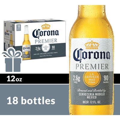 Corona Premier Mexican Lager Light Beer Bottles
