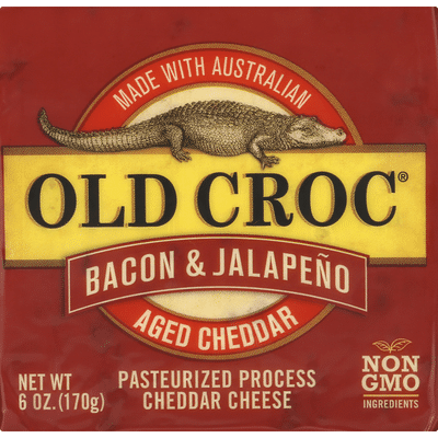 Old Croc Aged Cheddar Bacon & Jalapeno