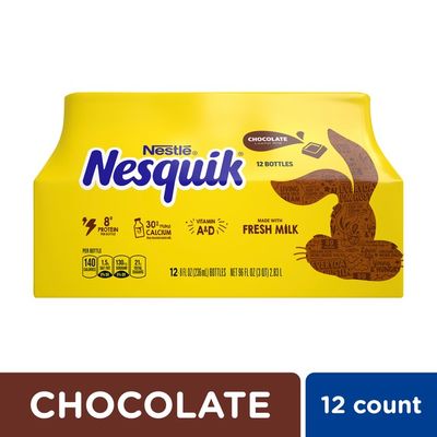 Nestle Nesquik Chocolate Lowfat Milk, Ready to Drink