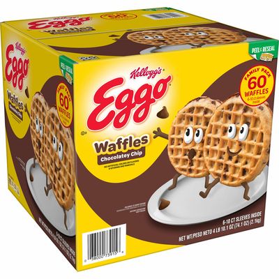 Eggo Frozen Waffles, Frozen Breakfast, Chocolatey Chip