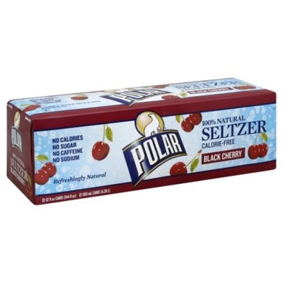 Polar Seltzer, 100% Natural, Black Cherry