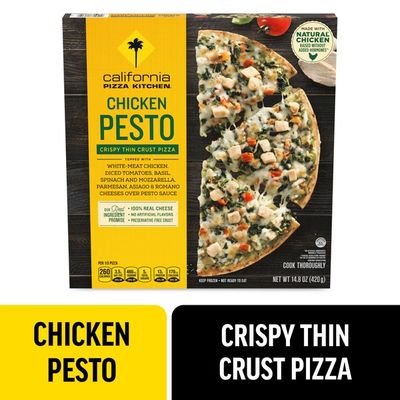 California Pizza Kitchen Chicken Pesto Frozen Pizza with Crispy Thin Crust