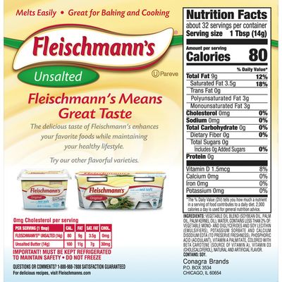 Fleischmann's Margarine Unsalted Sticks