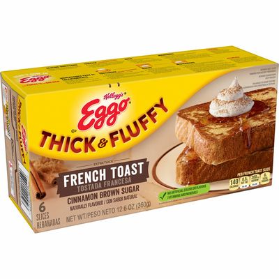 Eggo Thick and Fluffy Frozen French Toast, Frozen Breakfast, Cinnamon Brown Sugar