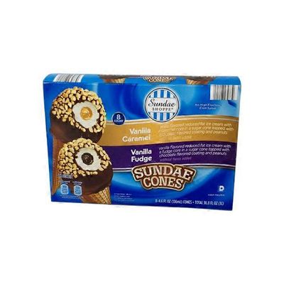 Sundae Shoppe Fudge/Caramel Sundae Nut Cones