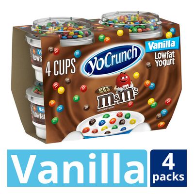 YoCrunch Low Fat Vanilla with M&Ms Yogurt
