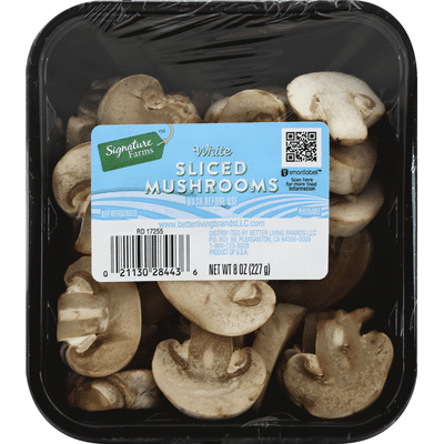 Mushrooms, White, Sliced