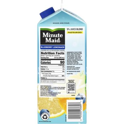Minute Maid Premium Blueberry Lemonade, Fruit Drink