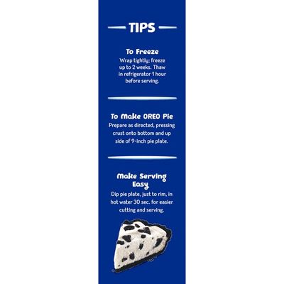 Jell-O Oreo Dessert Kit with Filling Mix, Crust Mix & Cookie Pieces