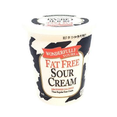 Wonderfully Yours Fat Free Sour Cream