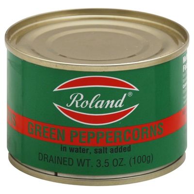 Roland Green Peppercorns, in Water, Salt Added