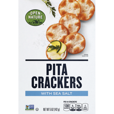 Open Nature Crackers Pita With Sea Salt 5 Oz Instacart