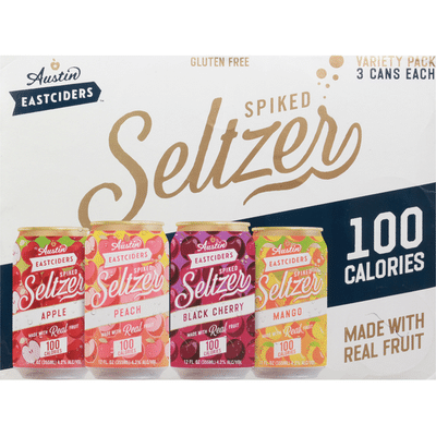 Austin East Ciders Spiked Seltzer, Variety Pack