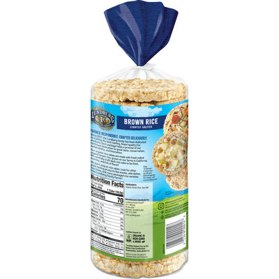 Lundberg Family Farms Brown Rice Organic Rice Cakes Lightly Salted