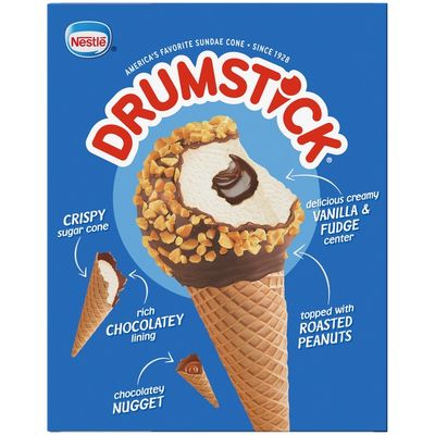Drumstick Dairy Dessert Cones Vanilla Fudge