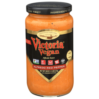Victoria Vegan Alfredo Red Pepper Sauce