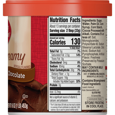 Betty Crocker Gluten Free Chocolate Frosting