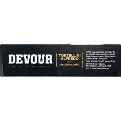 Devour Tortellini Alfredo with Italian Sausage Frozen Meal