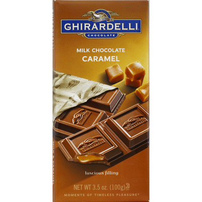 Ghirardelli Chocolate Milk Chocolate Bar with Caramel Filling