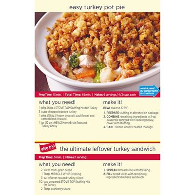 Kraft Stove Top Stuffing Mix For Turkey 6 Oz Instacart