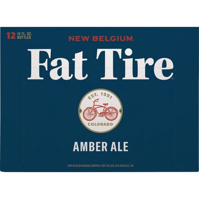 Fat Tire Amber Ale Beer, Amber Ale, 12 Pack