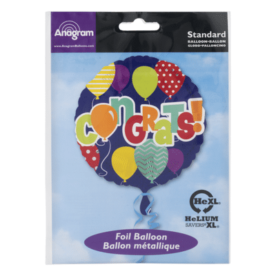 Anagram Standard Foil Balloon Congrats!