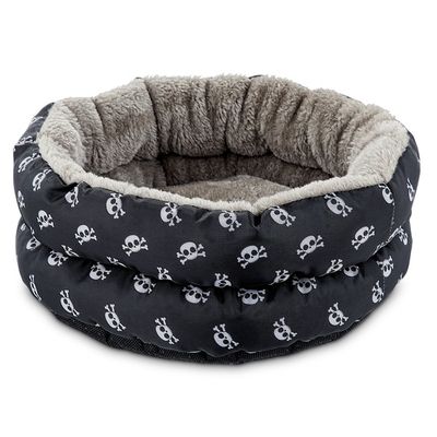 You & Me Skulls Small Animal Donut Bed