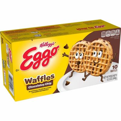 Eggo Frozen Waffles, Frozen Breakfast, Toaster Waffles, Chocolatey Chip
