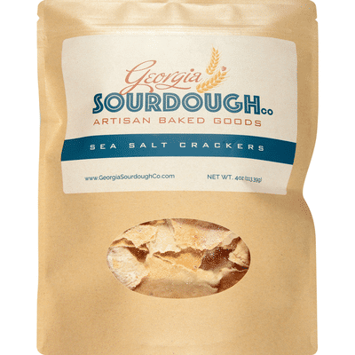 Georgia Sourdough Co. Crackers, Sea Salt