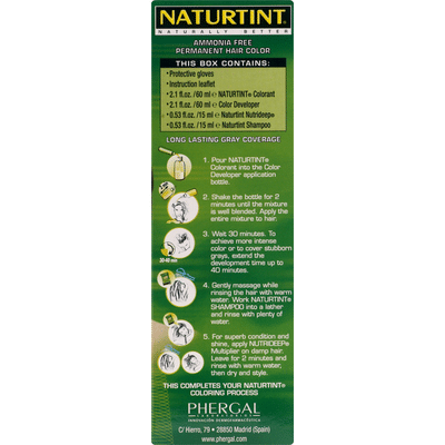 Naturtint Hair Color, Permanent, Dark Chestnut Brown 3N