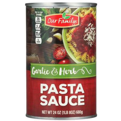 Our Family Garlic & Herb Pasta Sauce