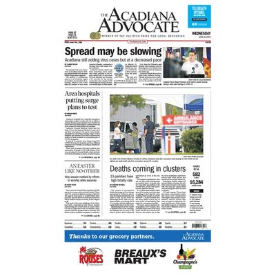Acadiana Advocate Wednesday Newspaper