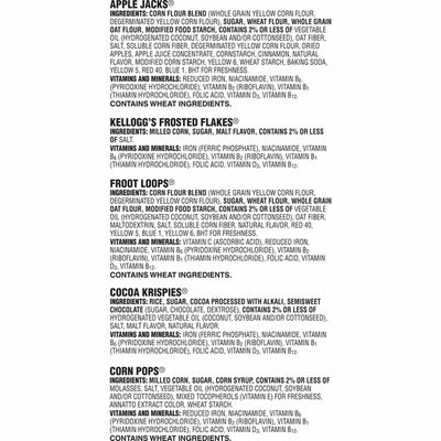 Kellogg's Fun Pak Breakfast Cereal, Variety Pack