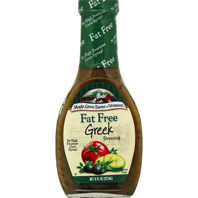 Maple Grove Farms of Vermont Dressing, Fat Free, Greek