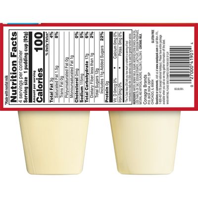 Snack Pack Pudding Vanilla