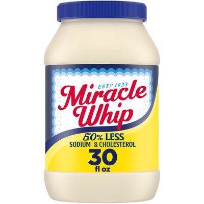 Miracle Whip Less Sodium Cholesterol Dressing 30 Fl Oz - Instacart