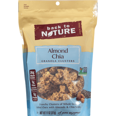 Back To Nature Granola Clusters Almond Chia 11 Oz Instacart