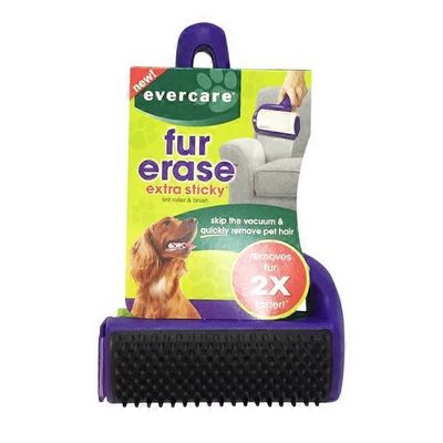 Evercare Fur Erase Extra Sticky Lint Roller & Brush 8" L X 5" W 2.5" H