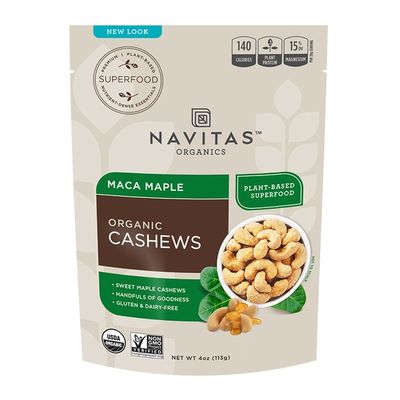 Navitas Cashews, Organic, Maca Maple
