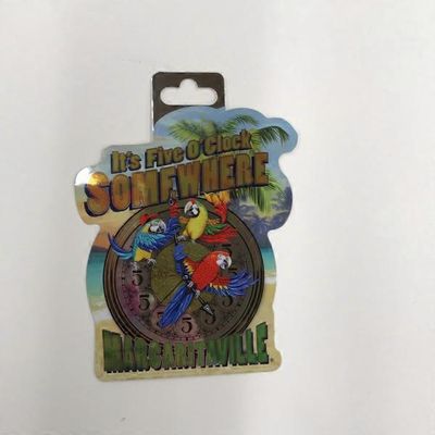 Margaritaville Metal Rectangular Double Sided Keychain