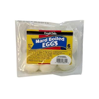 Food Club Cold Hard Boiled Cooked Eggs