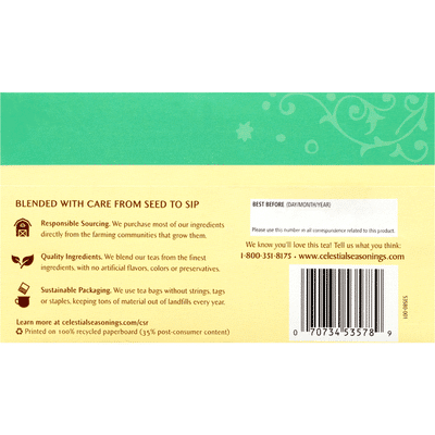 Celestial Seasonings Sleepytime Mint Caffeine Free Herbal Tea Bags