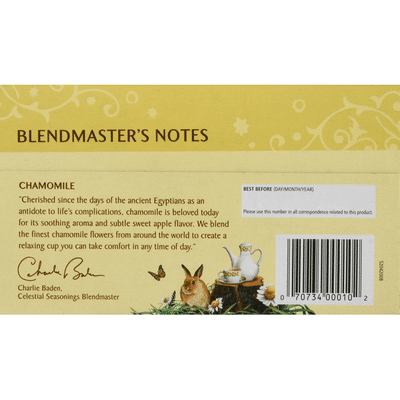 Celestial Seasonings Chamomile Caffeine Free Herbal Tea Bags