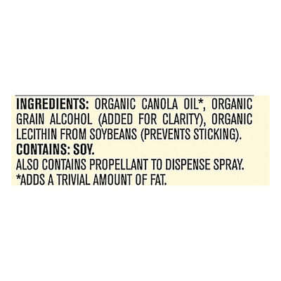Pam Organic Canola Cooking Spray