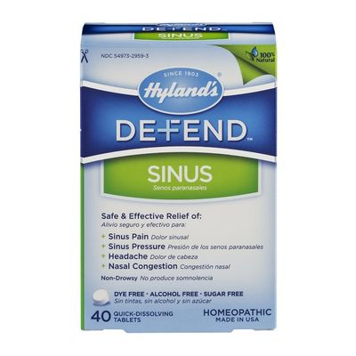 Hyland's Defend Sinus Quick-Dissolving Tablets - 40 CT
